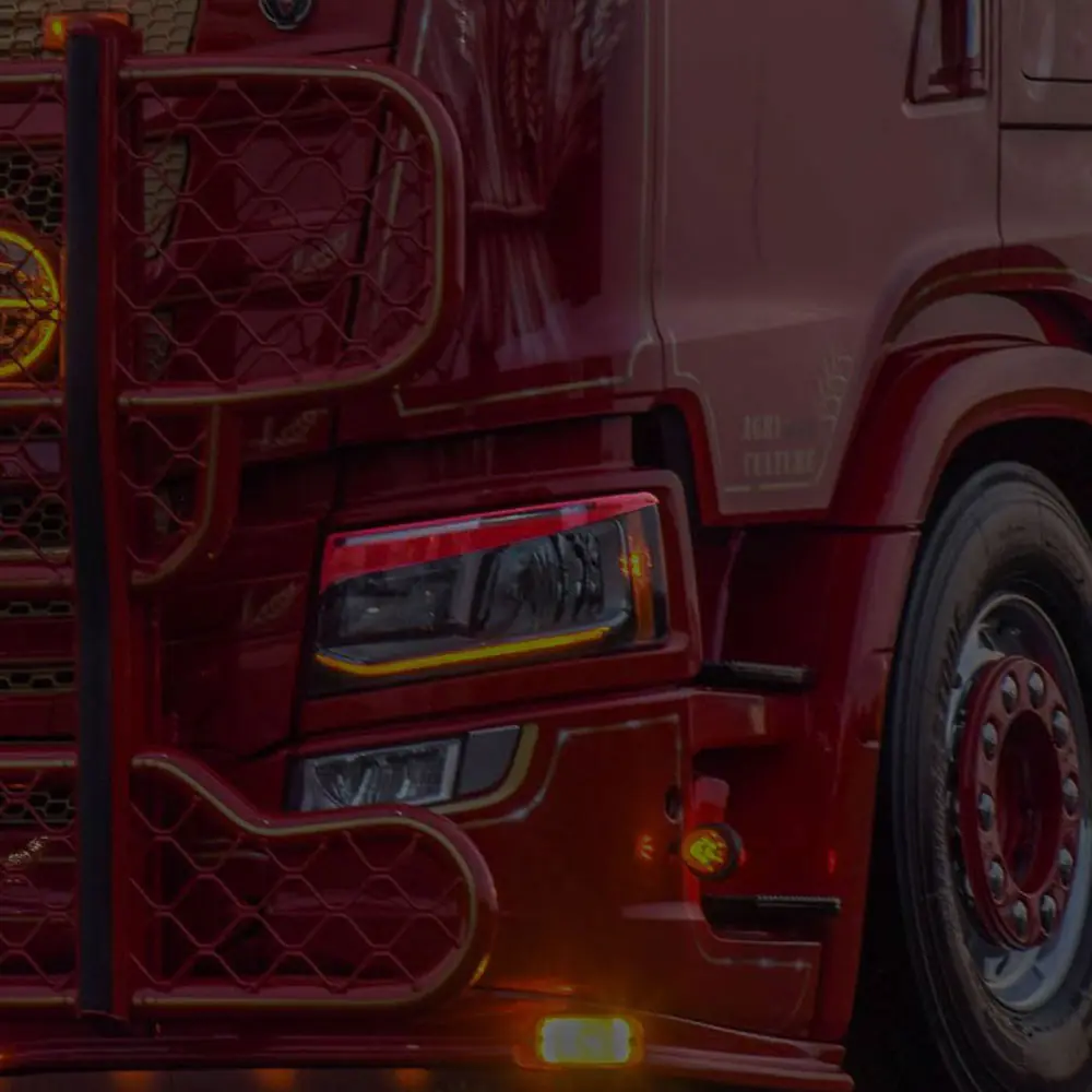 Scania S/R 2016+ Far Kaşı Seti Sağ-Sol - Krom Görünümlü Ağır Vasıta Aksesuarı