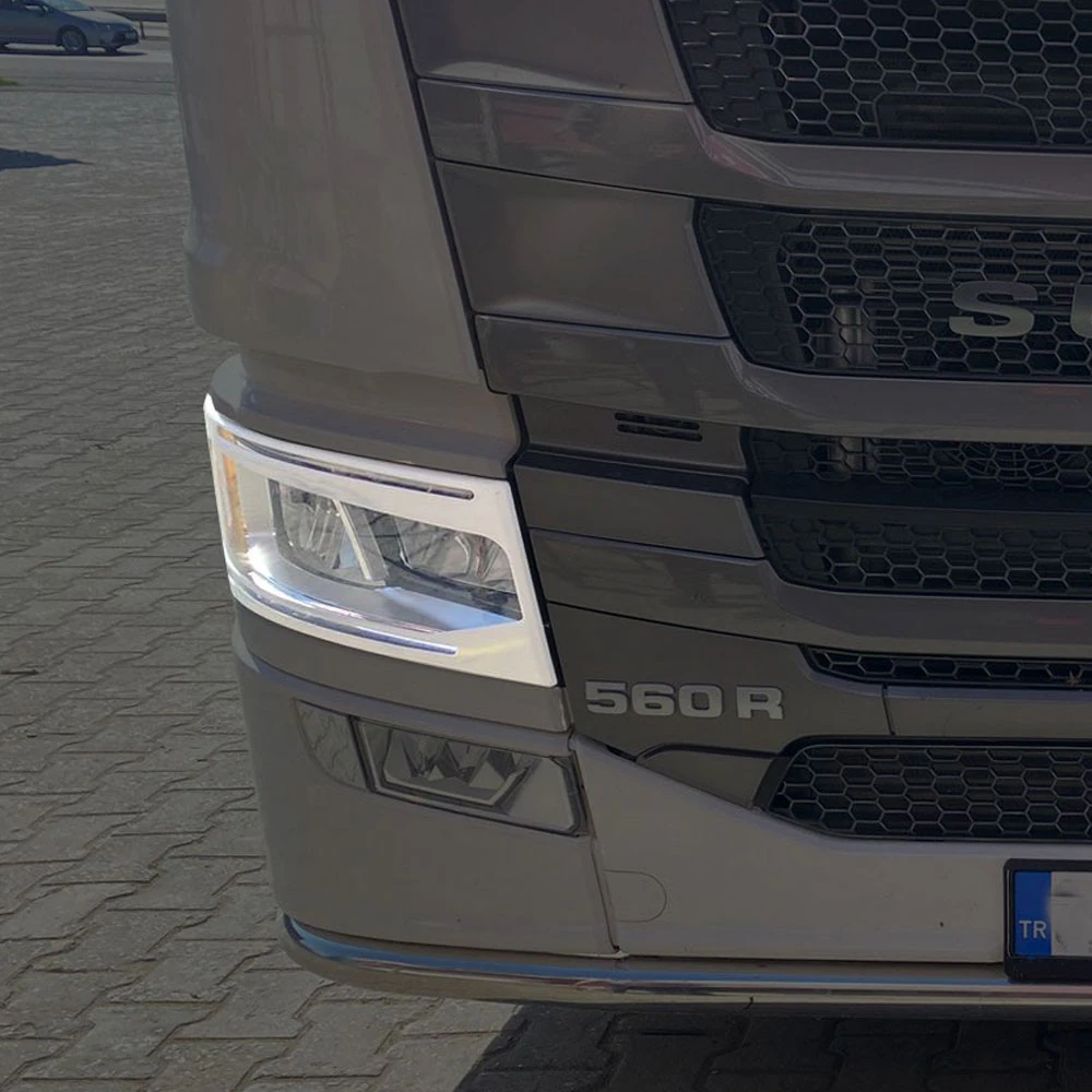 Scania S/R 2016+ Komple Far Kaşı Seti (Sağ-Sol) - Çobanoğlu Aksesuar